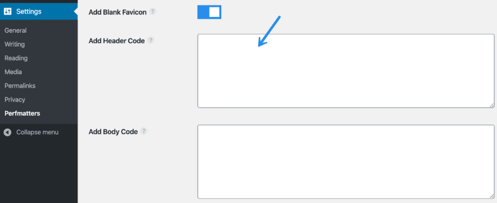 Thêm mã vào phần head của WordPress