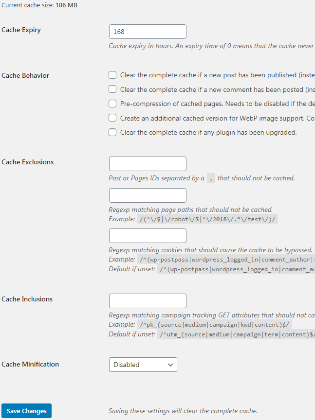 Cài đặt plugin Cache Enabler