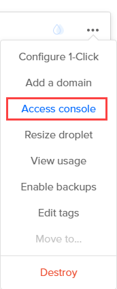 Truy cập vào Console