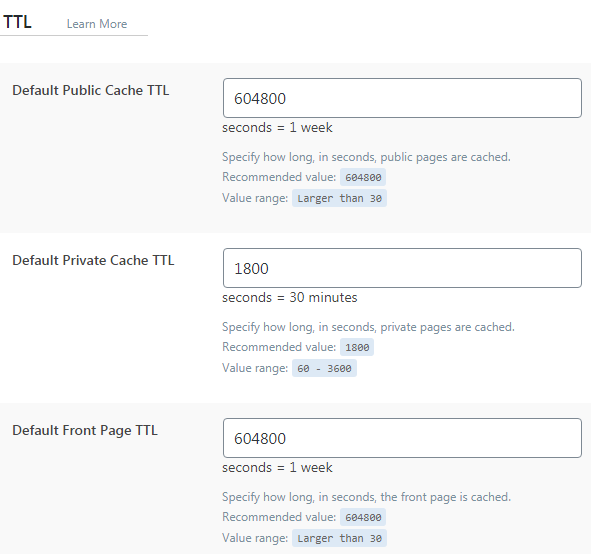 thời gian sống của cache