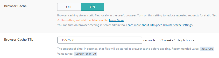 Trong ảnh trên là cache một năm, 31557600 là thời gian một năm tính theo giây