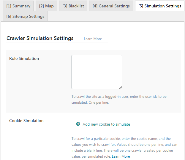cài đặt simulation settings
