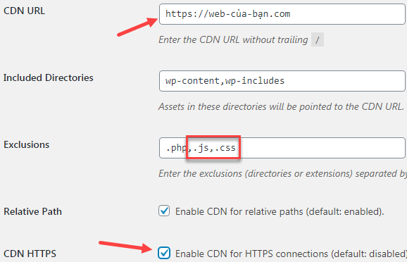 cấu hình CDN Enabler