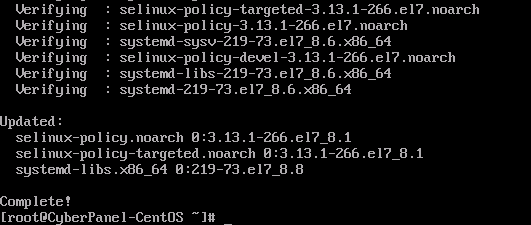 chạy xong lệnh đầu tiên