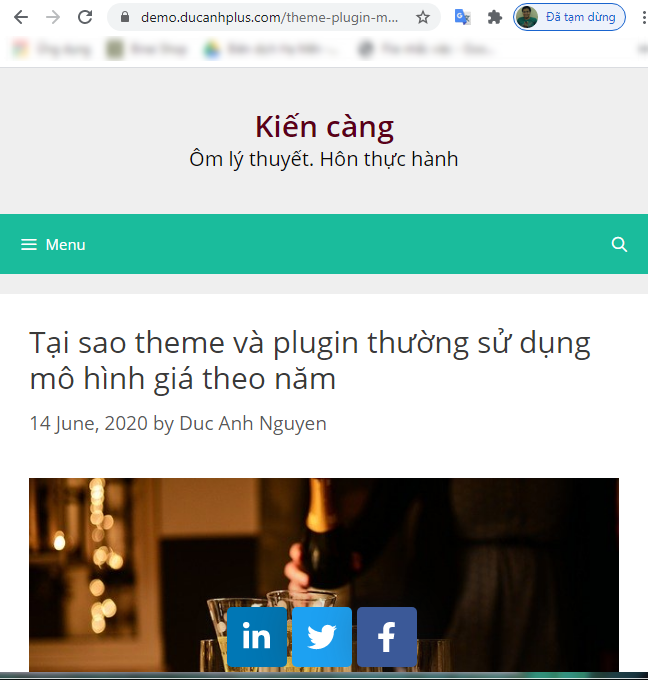 sao chép website thành công