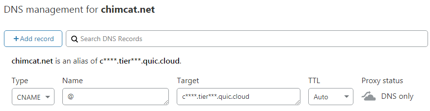 trỏ cho tên miền không-www