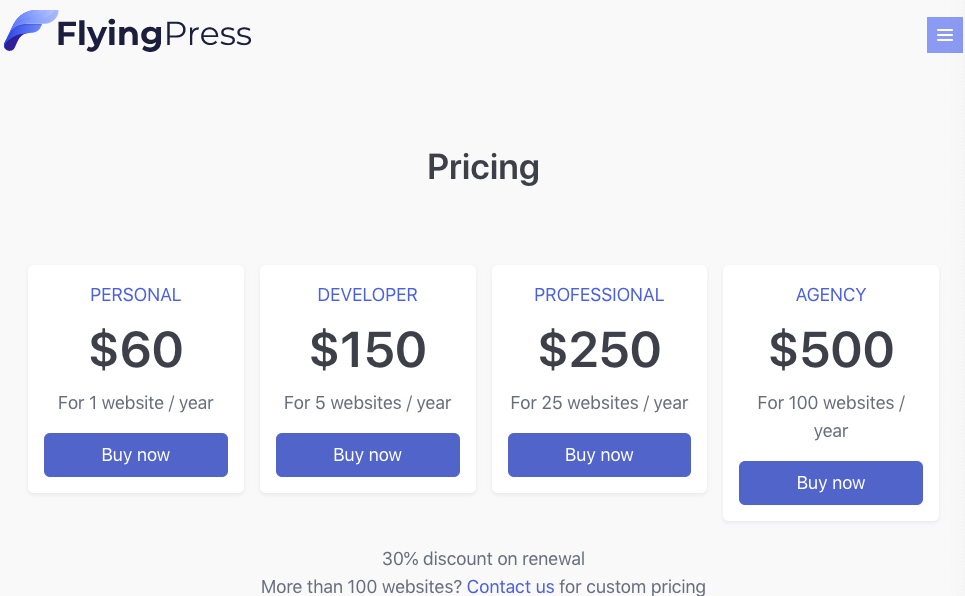 giá của FlyingPress