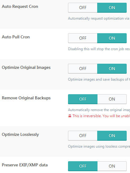 các mục tối ưu ảnh khác