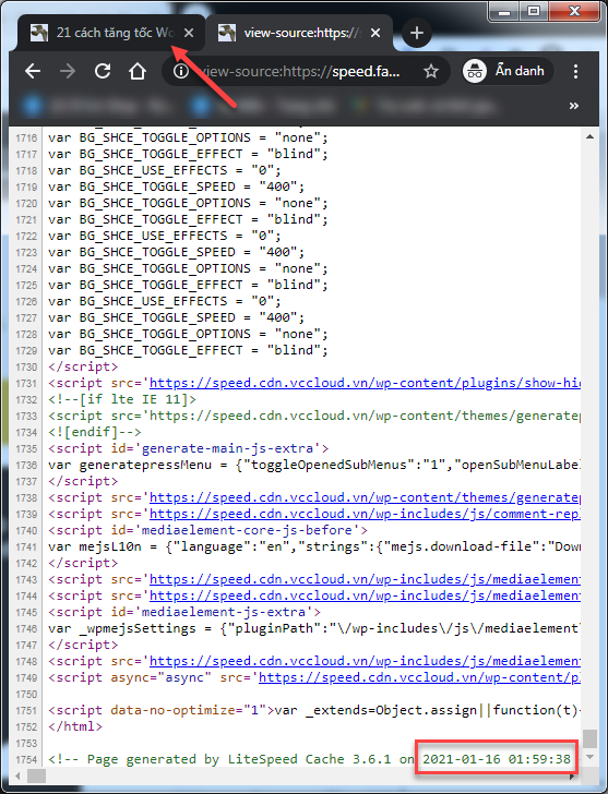 trang đã được cache nhưng vẫn phải cache lại dù fbclid đã được bổ sung vào danh sách query cần bỏ qua