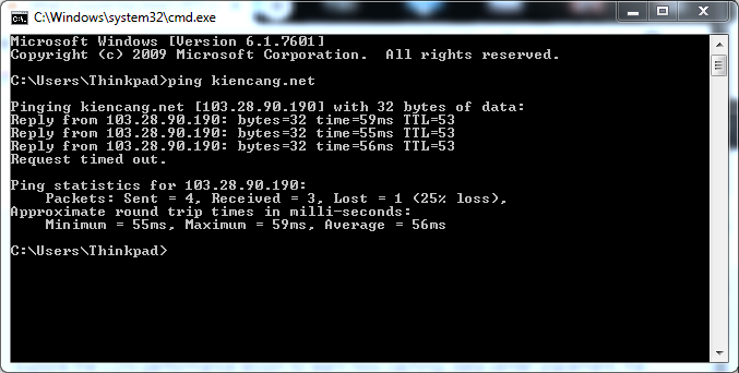 Round-trip time của QUIC cloud