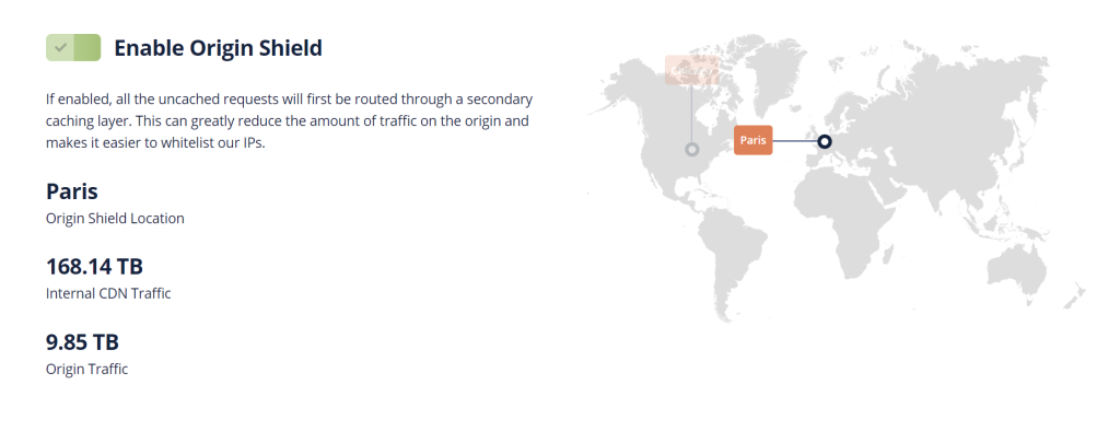 lá chắn cho máy chủ gốc