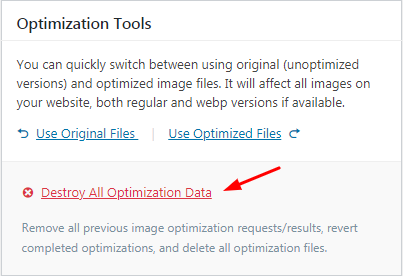 xóa các tối ưu hóa cũ, thực hiện các tối ưu hóa mới