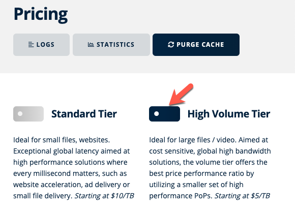 bật tiết kiệm chi phí CDN