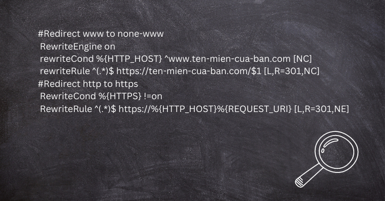 Chuyển hướng http về https và có www về không www