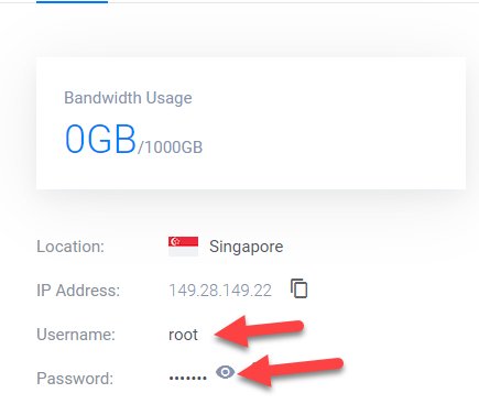 lấy thông tin IP kèm cổng