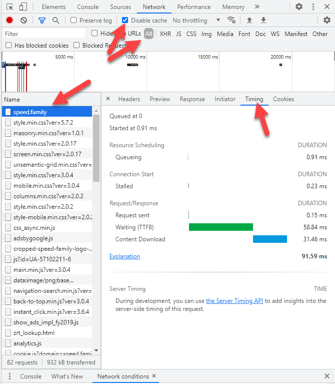kiểm tra TTFB thủ công