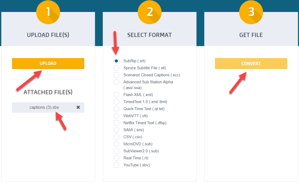 chuyển định dạng subtitle từ sbv sang srt