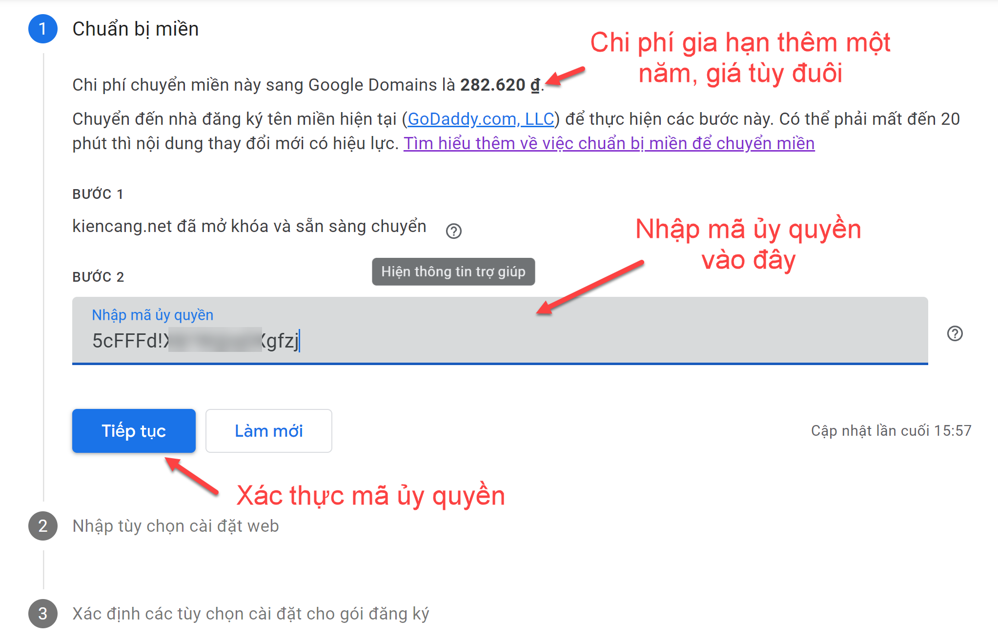 xác thực mã ủy quyền