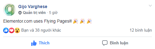 Elemontor sử dụng Flying Pages