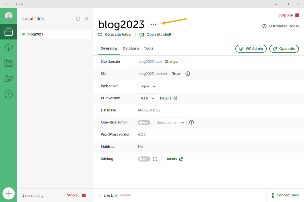 Click dấu 3 chấm